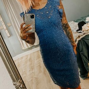 Zara dress lace cutout
